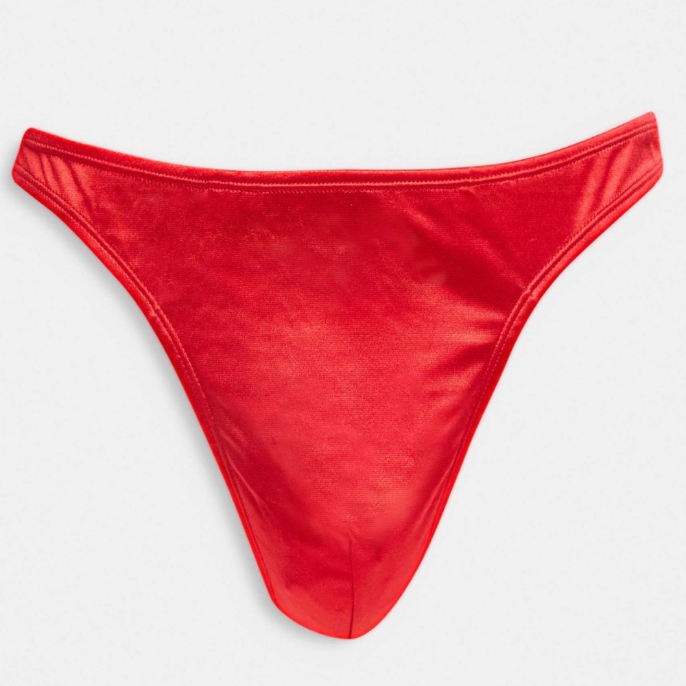 Microfiber Red Men’s Thong